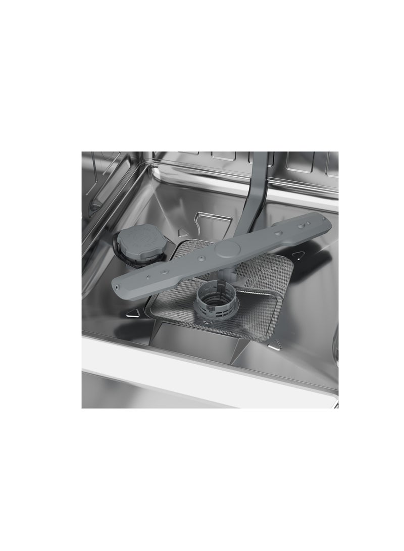 بيكو Freestanding Dishwasher (14 place settings, Full-size), 5 Programs, LED BDFN15421B Black  - Image 4