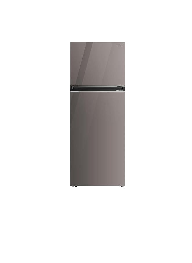 Refrigerator - 2D Platinum Sliver Brown Glass Door - Inverter Compressor,Voltage stability, Airfall cooling, Utility box, Humidity control, Pure Bio, cooling zone- 450 L GR-RT624WE-PGN(72) Sliver