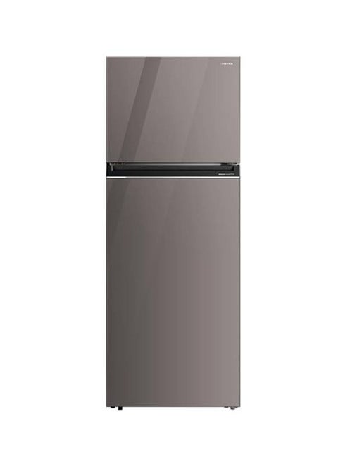 Toshiba 450L Refrigerator with Glass Door, Inverter Compressor, AirFALL Cooling, Voltage Stability, Pure BIO Filter, GR-RT624WE-PGN(72) Sliver