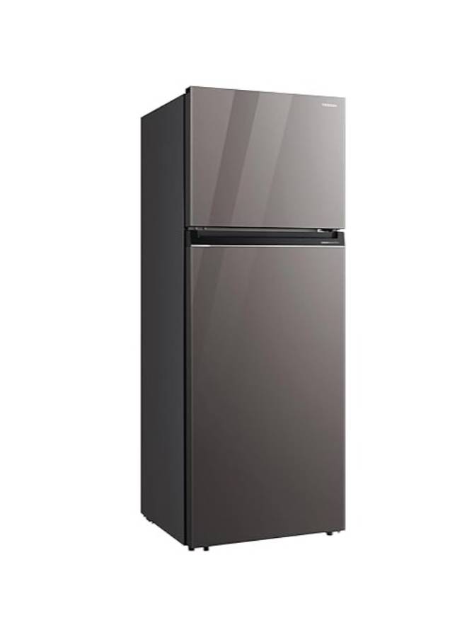 توشيبا ثلاجة - باب زجاجي فضي بلاتيني ثنائي الابعاد 450 لتر - ضاغط عاكس ثبات الجهد تبريد الهواء صندوق المرافق تحكم في الرطوبة بيور بيو منطقةGR-RT624WE-PGN(72) GR-RT624WE-PGN(72) فضي - Image 2