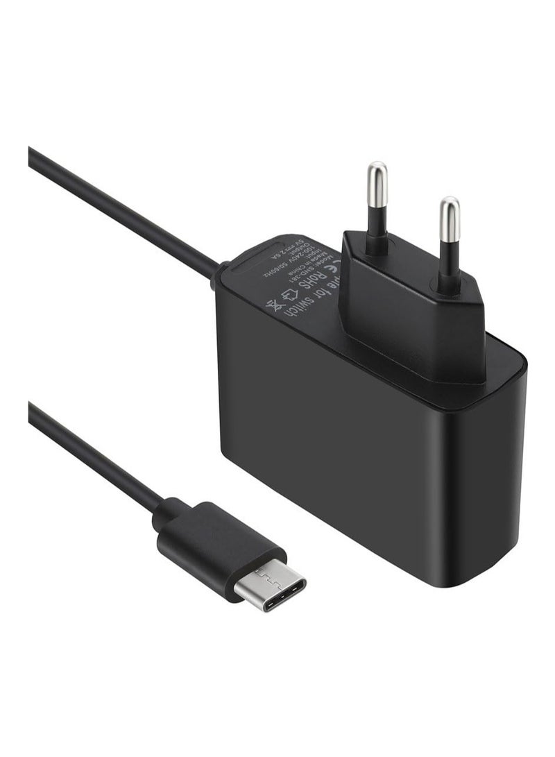 نينتندو - Charger And Lite OLED with 5FT Charging Cable, AC Power Supply Adapter With Charging Cable Cord, Output 15V2.6A Support Switch TV Dock Mode - Image 1