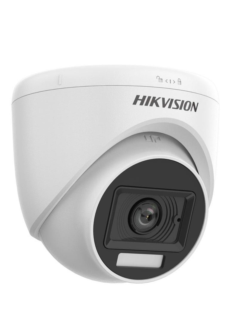 HIKVISION Hik-vision 3K (5MP) Smart Hybrid Light Fixed Mini Dome Camera - DS-2CE76K0T-EXLPF  - Image 1