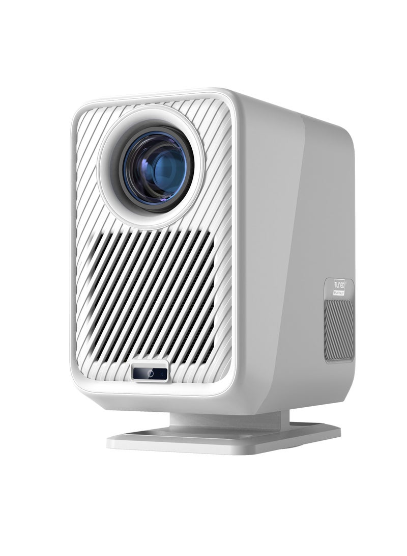AOC - CineSpot Full HD Smart Projector - Android 9, 1920x1080 Resolution, 1200 Lumens, 16GB Storage, Dual-Band Wi-Fi 6, Bluetooth 4.2, Auto Focus & Keystone, Digital Zoom, Built-in Speaker, 40"-120", >30,000h LED Life CineSpot(A1 MAX) White - Image 1