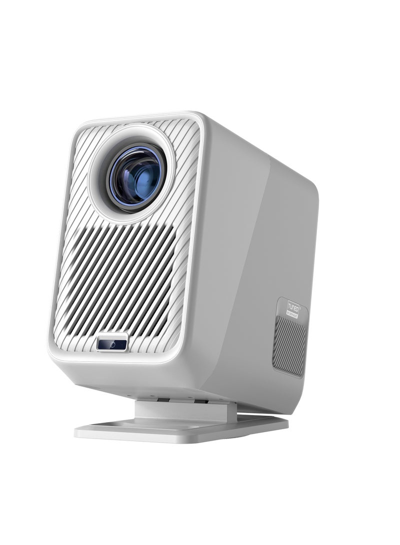 AOC - CineSpot Full HD Smart Projector - Android 9, 1920x1080 Resolution, 1200 Lumens, 16GB Storage, Dual-Band Wi-Fi 6, Bluetooth 4.2, Auto Focus & Keystone, Digital Zoom, Built-in Speaker, 40"-120", >30,000h LED Life CineSpot(A1 MAX) White - Image 1