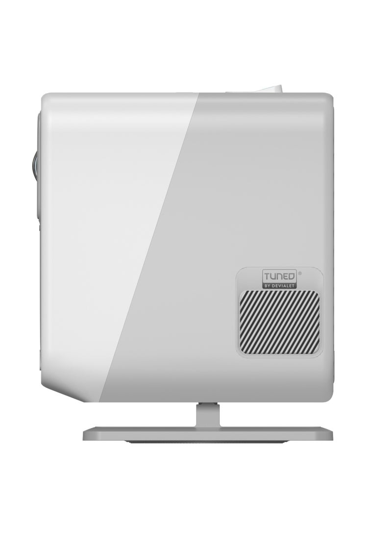 AOC - CineSpot Full HD Smart Projector - Android 9, 1920x1080 Resolution, 1200 Lumens, 16GB Storage, Dual-Band Wi-Fi 6, Bluetooth 4.2, Auto Focus & Keystone, Digital Zoom, Built-in Speaker, 40"-120", >30,000h LED Life CineSpot(A1 MAX) White - Image 1