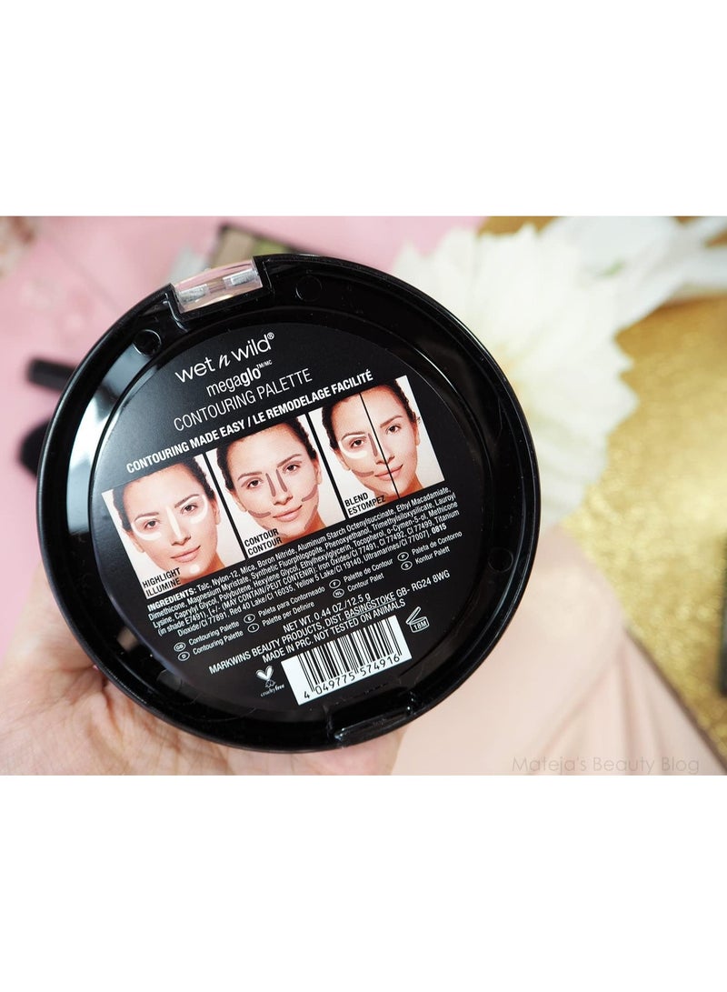 ويت اند وايلد باليت ميغا جلو لنحت الوجه، ثنائي بودرة النحت، بتركيبة قابلة للمزج والبناء، لوجه منحوت بشكل مثالي، دولسي دي ليتشي - Image 4