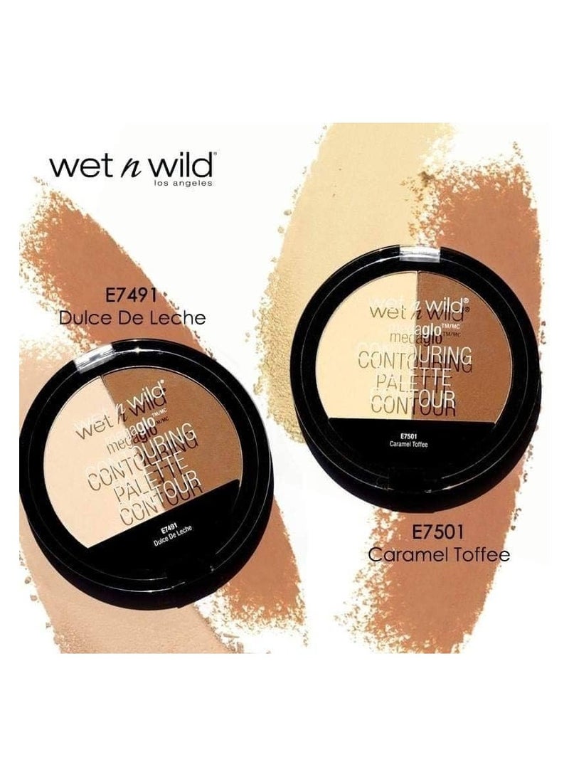 ويت اند وايلد باليت ميغا جلو لنحت الوجه، ثنائي بودرة النحت، بتركيبة قابلة للمزج والبناء، لوجه منحوت بشكل مثالي، دولسي دي ليتشي - Image 2