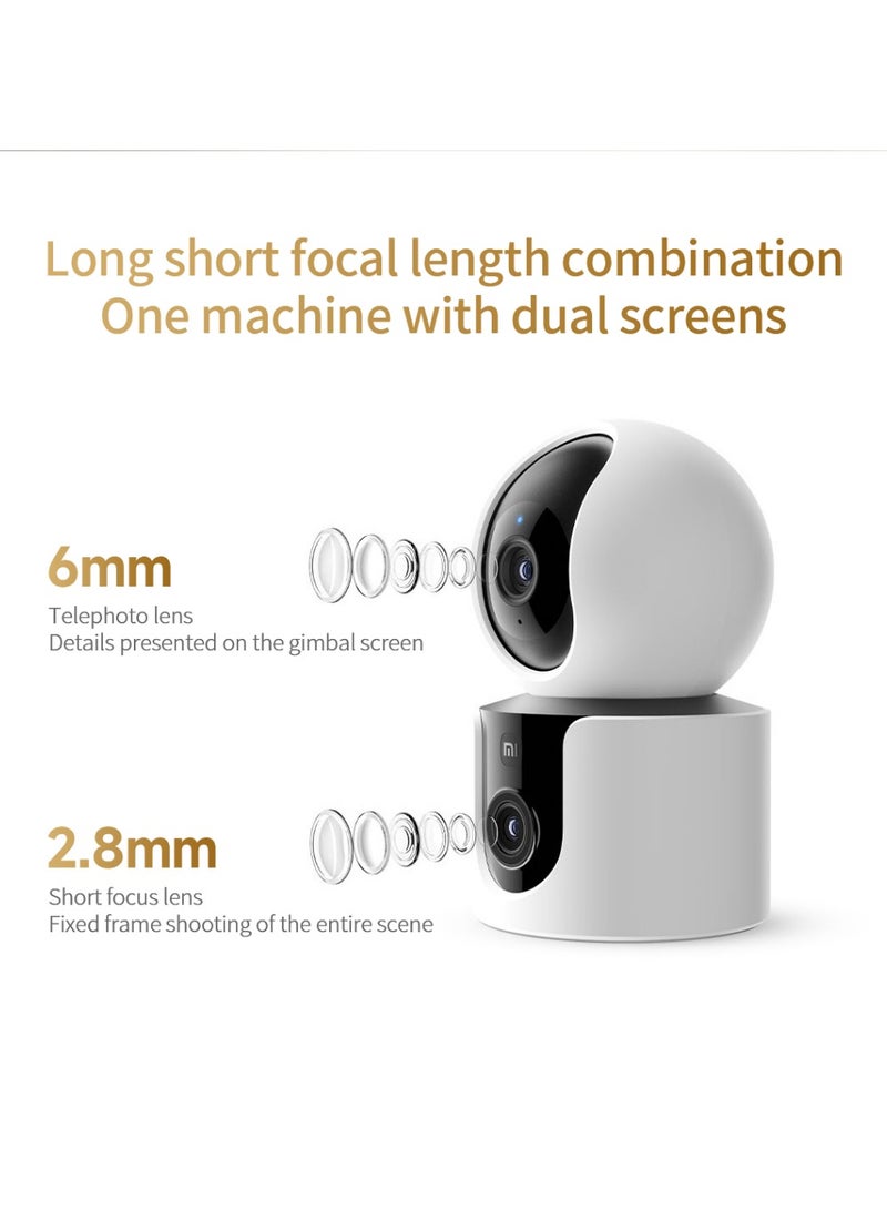 Xiaomi - Smart Camera C500 Dual Lens Edition WiFi 6 Wireless 4 Million Pixels Security Protection Full Color Night Vision AI detection - Image 1