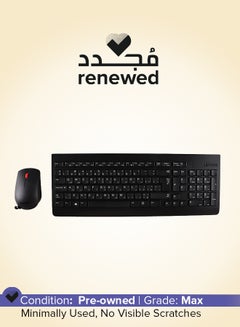 Lenovo Renewed - Wireless Desktop Combo Set Black  - Image 1