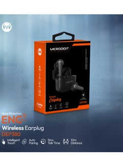 ميكرو ديجيت Premium Wireless Earplug Pro DEP380 Wireless EarBuds Black  - Image 4