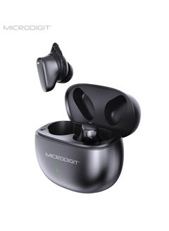 ميكرو ديجيت Premium Wireless ANC  Noise Cancelling Earbuds, With intelligent Touch Wireless Earplug Black  - Image 4