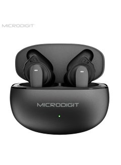 ميكرو ديجيت Premium Wireless ANC  Noise Cancelling Earbuds, With intelligent Touch Wireless Earplug Black  - Image 3
