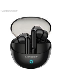 ميكرو ديجيت In-Ear Earphones Wireless Earbuds And Earplug DEP361 Black  - Image 1