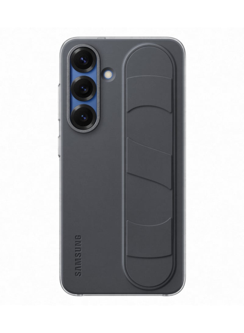 Samsung Galaxy S25 Genuine Standing Grip Phone Case, Black - Image 1