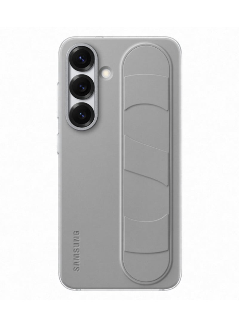 Galaxy S25 Genuine Standing Grip Phone Case, Gray