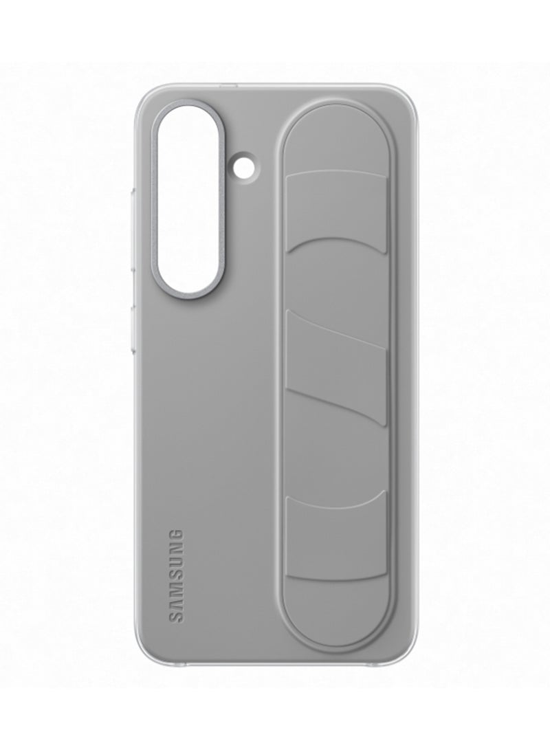 Galaxy S25 Genuine Standing Grip Phone Case, Gray