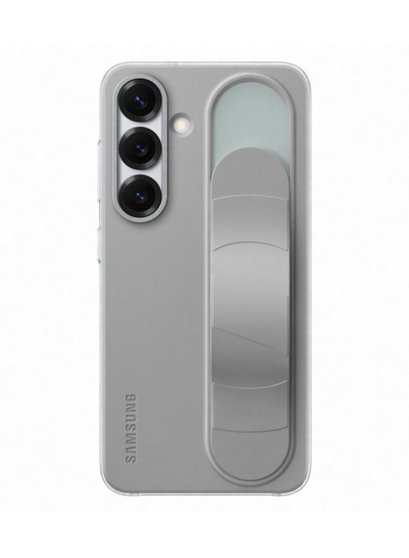 Galaxy S25 Genuine Standing Grip Phone Case, Gray