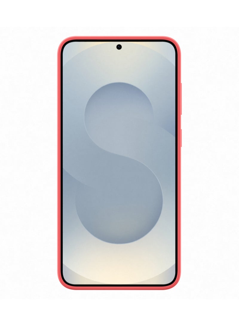 سامسونج Galaxy S25 Plus Genuine Silicone Phone Case, Red  - Image 4