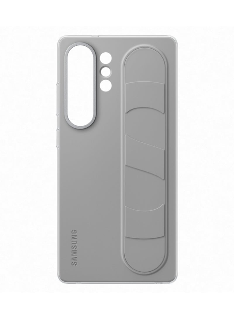 Samsung - Galaxy S25 Ultra Genuine Standing Grip Phone Case, Gray - Image 1