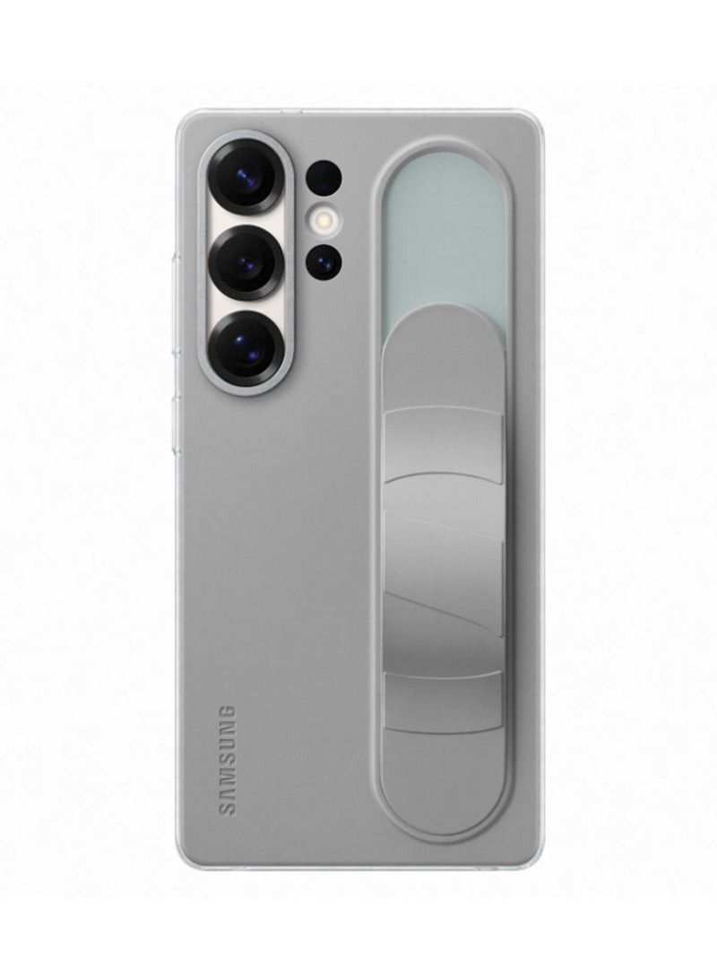 Samsung - Galaxy S25 Ultra Genuine Standing Grip Phone Case, Gray - Image 1