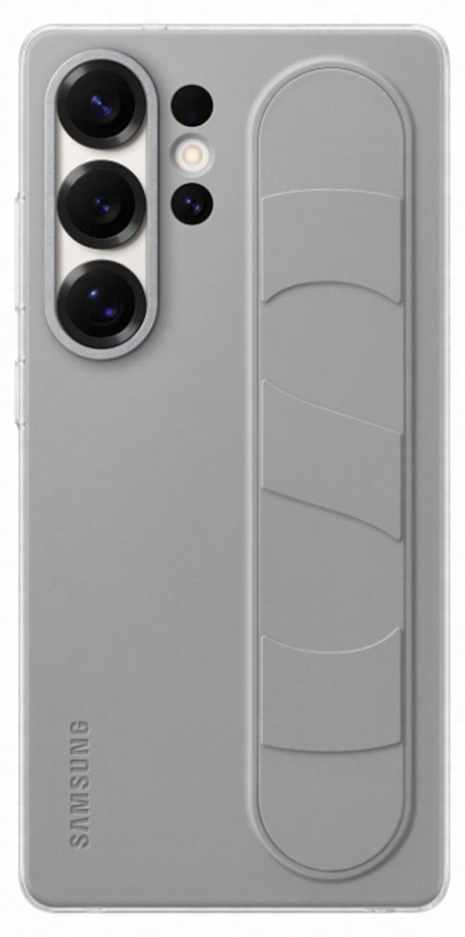 Samsung Galaxy S25 Ultra Genuine Standing Grip Phone Case, Gray - Image 1