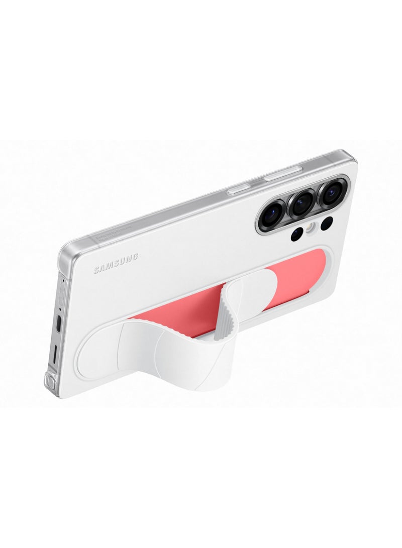 Samsung - Galaxy S25 Ultra Genuine Standing Grip Phone Case, White - Image 1