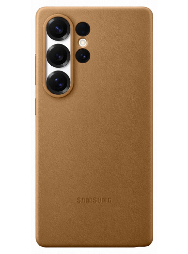 Samsung Galaxy S25 Ultra Genuine Kindsuit Phone Case, Camel - Image 1