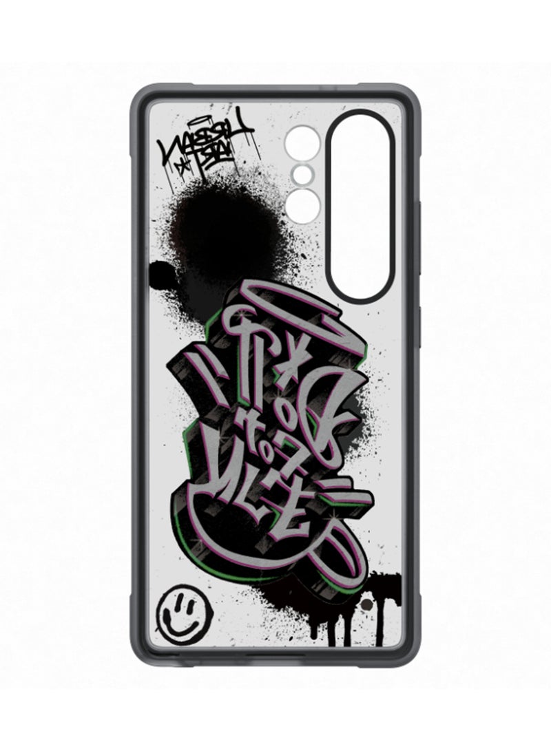 Samsung - Galaxy S25 Ultra Genuine Flipsuit Ragged Phone Case, Black - Image 1