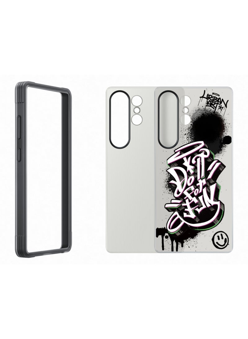 Samsung - Galaxy S25 Ultra Genuine Flipsuit Ragged Phone Case, Black - Image 1