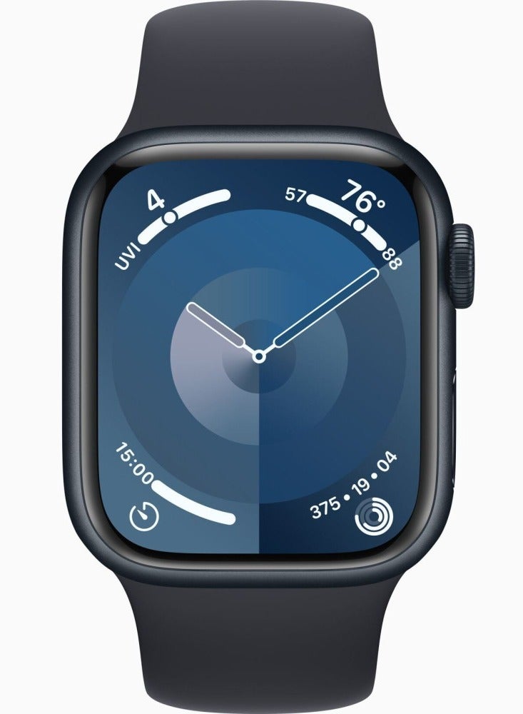 Apple - Watch Series 9 GPS 45mm Aluminium Case With Midnight Sport Band - Asia Midnight - Image 1