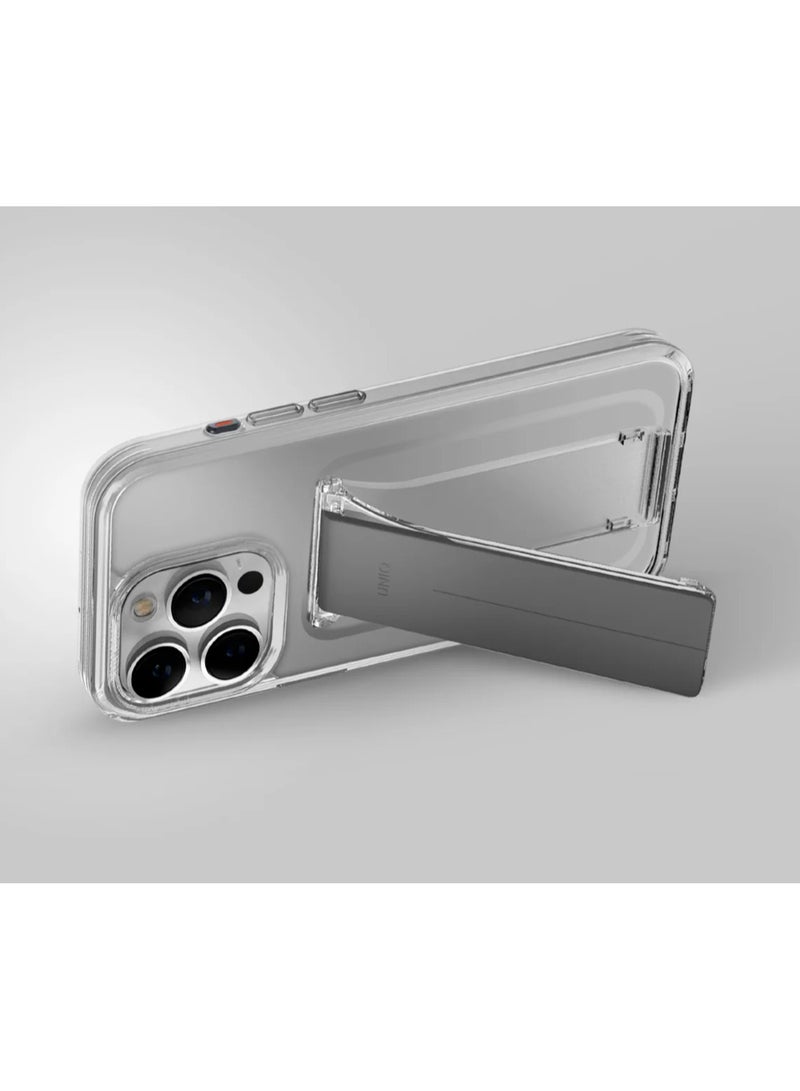 يونيك حامل هيلدرو + غلاف هاتف متوافق مع آيفون 15 برو ماكس (رمادي) - Image 2