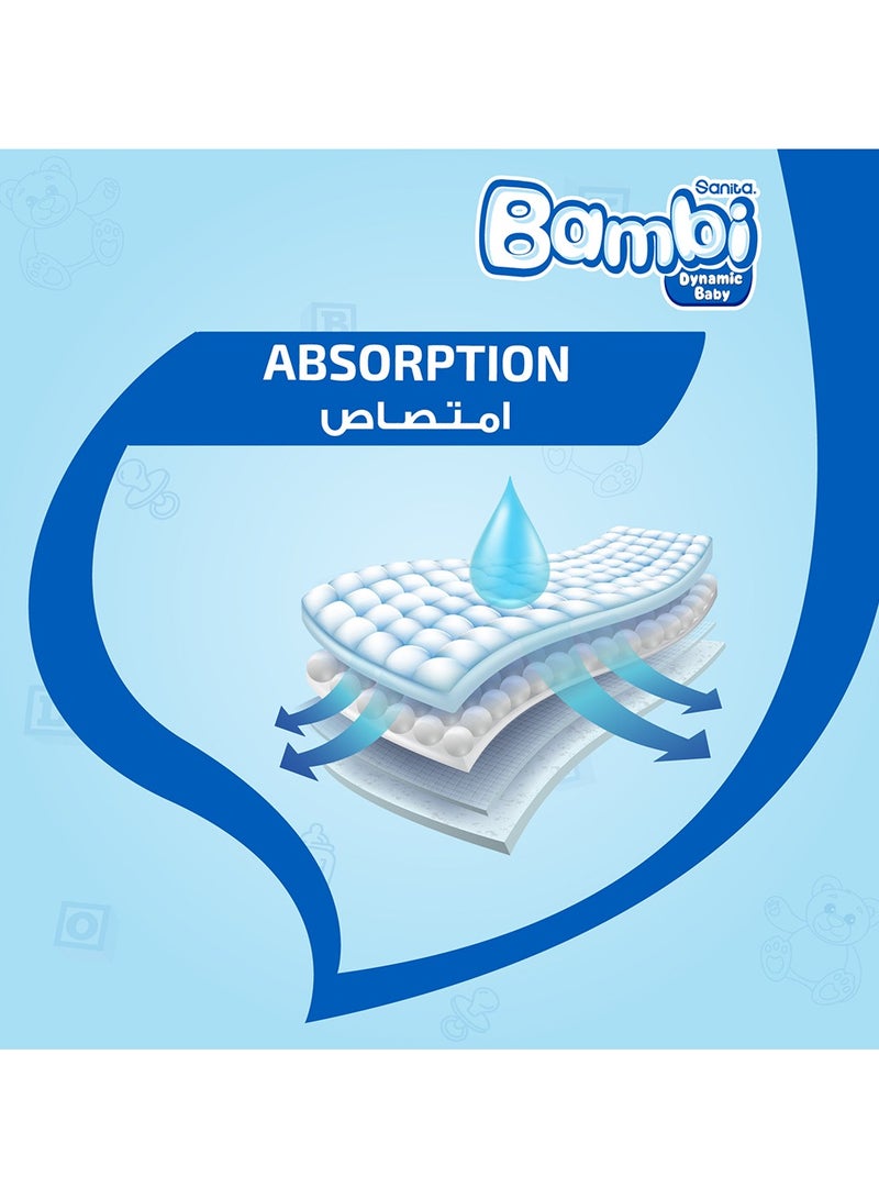 Sanita Bambi Baby Diapers Jumbo Pack Size 5 12-22 Kg - Image 5
