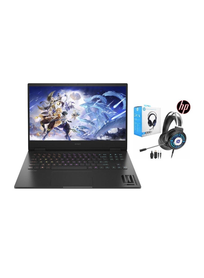 Omen 16-wd0073dx Gaming Laptop With 16.1-Inch FHD IPS 165Hz Display, Core i7-13620H Processor/64GB RAM/2TB SSD/8GB Nvidia GeForce RTX 4060 Graphics Card/Windows 11 Home Free With HP Gaming Headset English/Arabic Shadow Black - pnsku/N70142747V/45/_/1736851040/81965b49-a9f4-4770-9a10-d91e184626bc