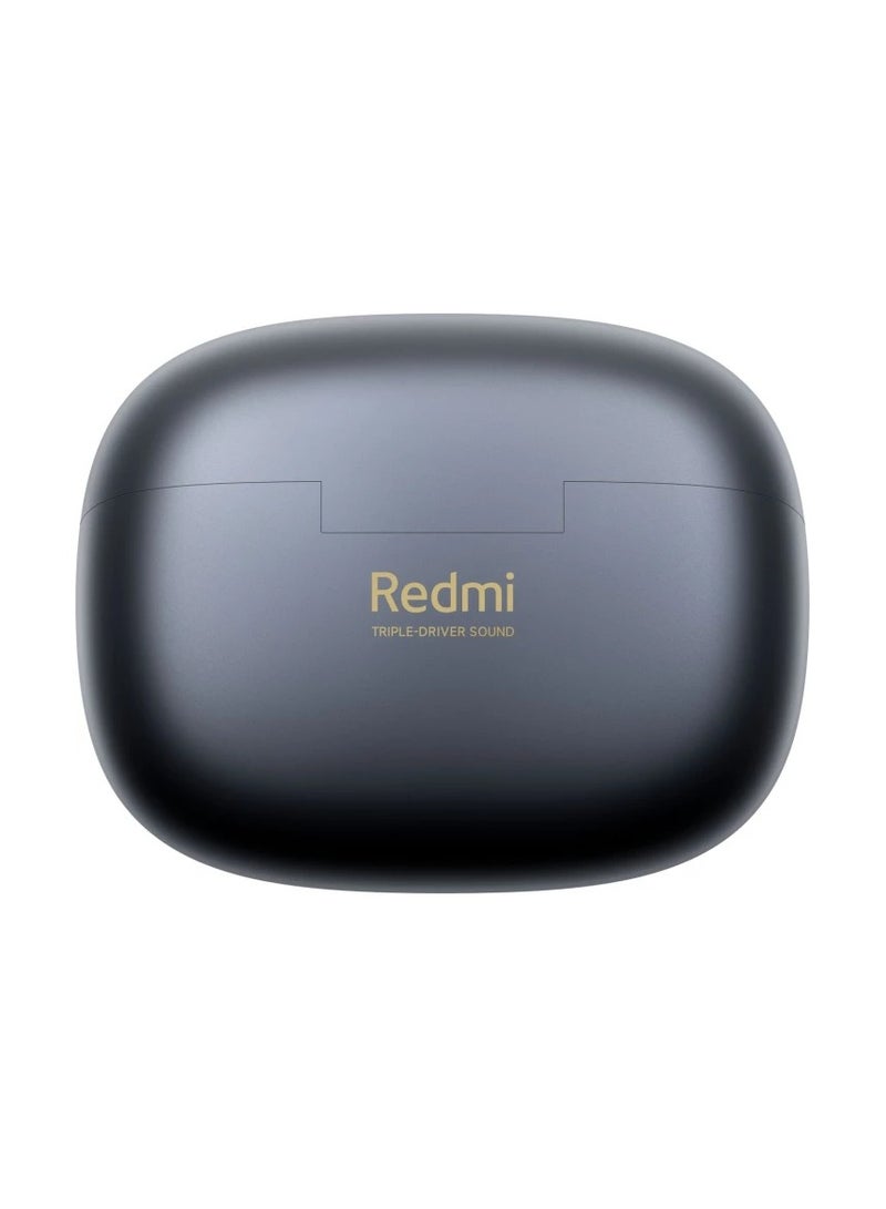 Xiaomi - Xiaomi Redmi Buds 6 Pro Black - 36h Battery Life, Triple Driver Hi-Fi Sound, 55 dB ANC, 20 ANC Levels, 3 Transparency Modes, Immersive 3D Audio, Bluetooth 5.3, Google Fast Pair, Hi-Res Audio Space Black - Image 1