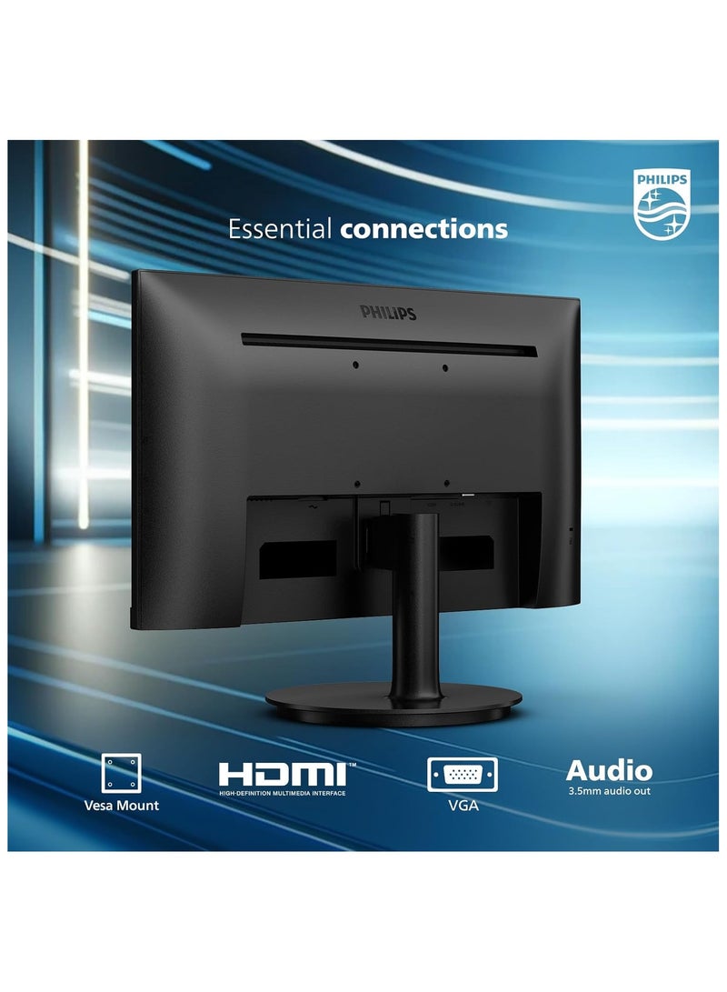 Philips 22" inch V Line LCD Monitor (1920x1080) FHD, VA LED, 4ms Response Time, 120Hz Refresh Rate,HDMI x1, VGA x1, 54.6 cm (21.5 Inch) 221V8LB/89 | Black - Image 3