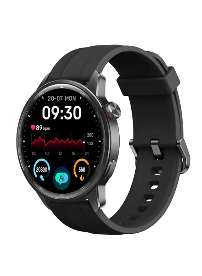 ريل مي 380 mAh New realme Watch S2 SmartWatch 1.43'' AMOLED Display Blood Oxygen Sensor 20 Days Battery Life, Battery Watch Black  - Image 1