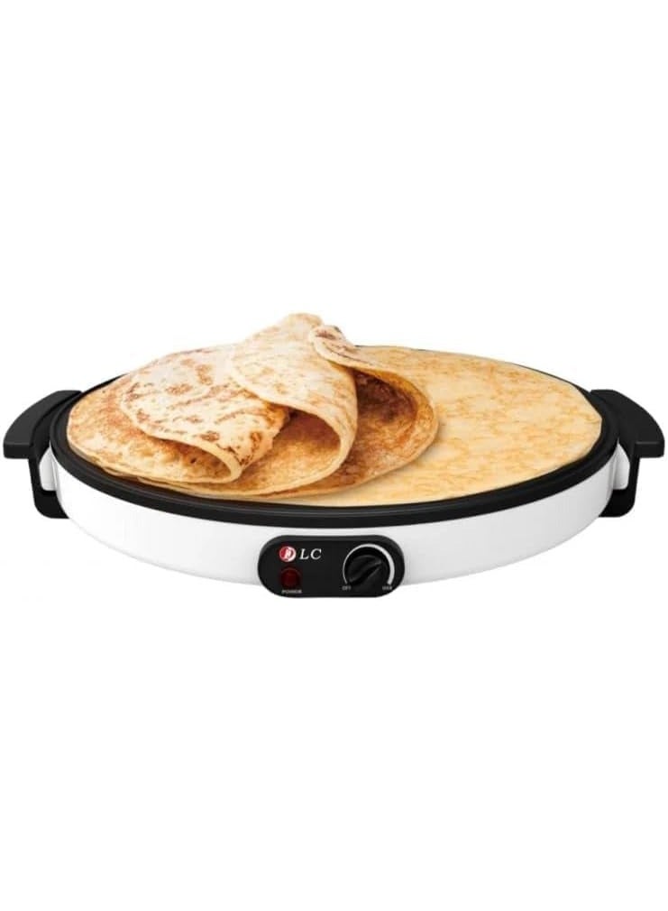 DLC Electric Crepe Maker, 45cm Size, 1800W Power, 1800 W 38251 White - Image 1