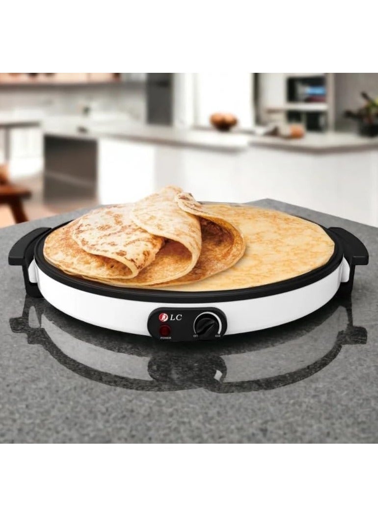 DLC Electric Crepe Maker, 45cm Size, 1800W Power, 1800 W 38251 White - Image 2