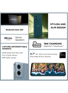 Motorola G05 4G Dual SIM Denim Blue 4GB RAM 256GB - Middle East Version  - Image 2