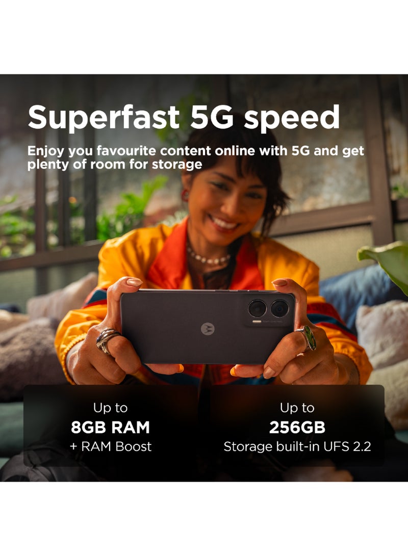 Motorola G35 Dual SIM Midnight Black 8GB RAM 256GB 5G - Middle East Version - Image 4