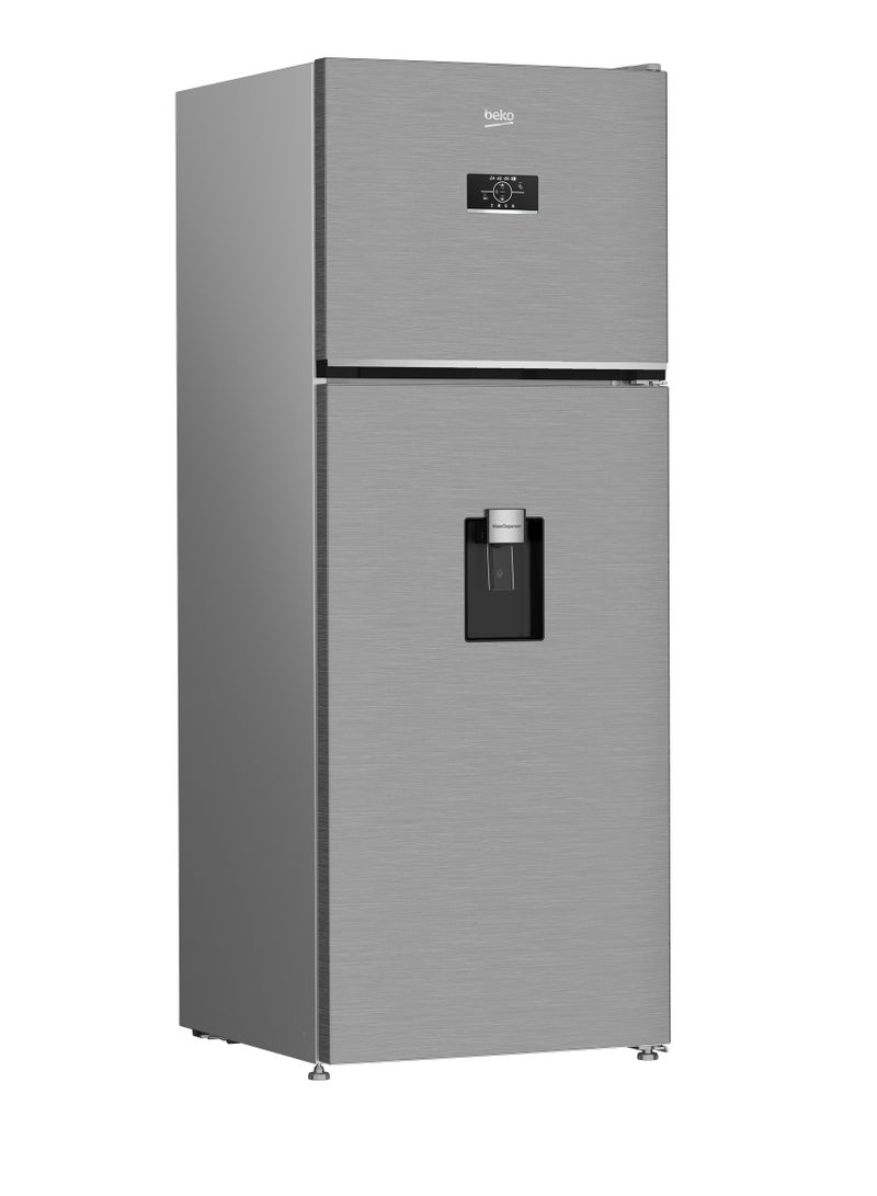 بيكو Fridge, 477 L,Inverter Motor (Freezer Top, 70 cm),Digital Control, Water Dispenser 477 L B3RDNE500LDXB Silver  - Image 2