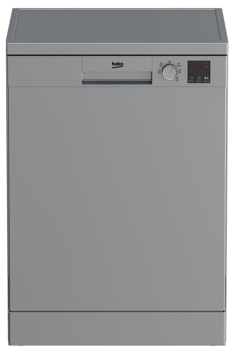 Beko Dishwasher, (Freestanding, 13 place settings, Full-size), Silver, DVN05322S DVN05322S Silver - Image 1