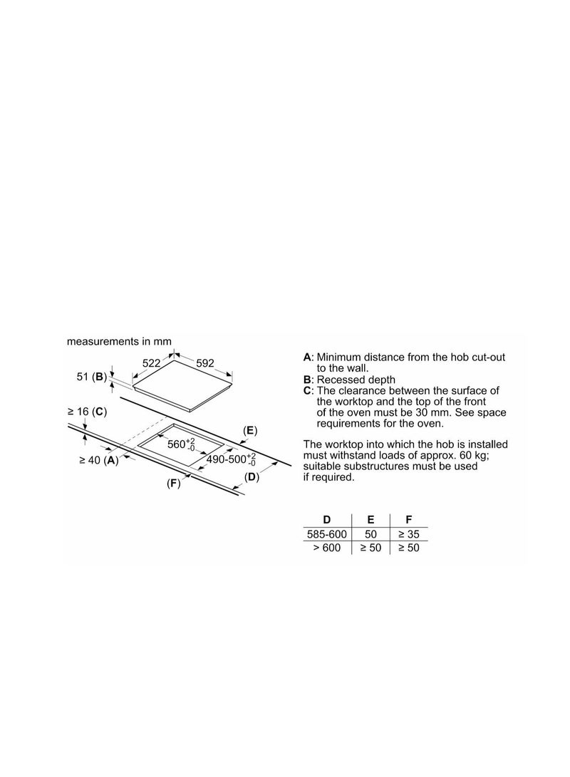 بوش موقد كهربائي بالحث سلسلة 4 60 سم 4600 واط تحكم باللمس سيراميك بدون إطار 4 مناطق تسخين 17 مستوى طاقة - Image 5