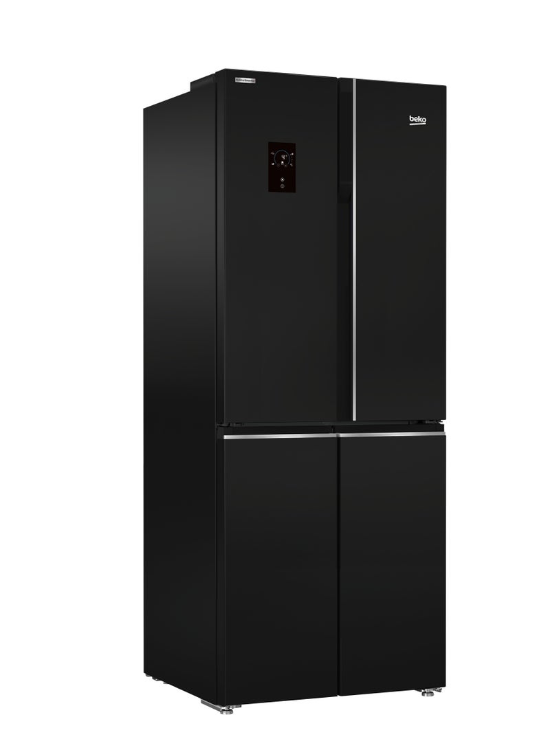 Beko - Refrigerator,Inverter, No Frost (Multi-door, 76 cm) 450 L GNE480E20ZBH Black - Image 1
