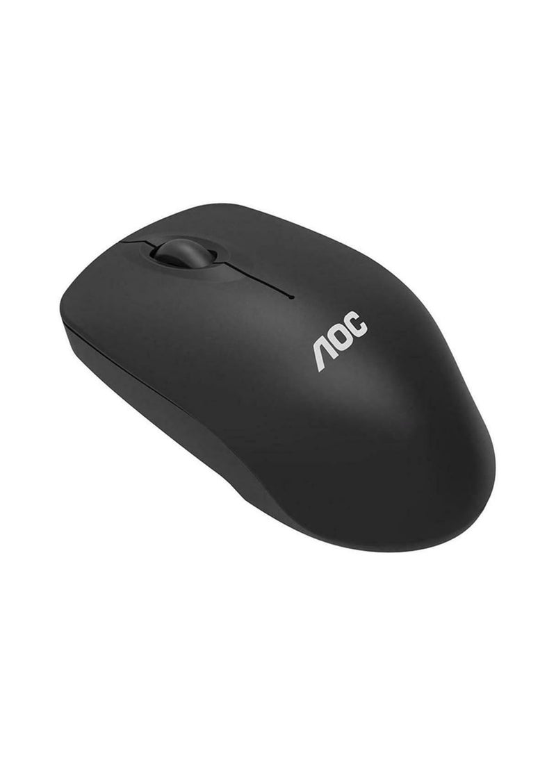 AOC MS320 Wireless USB Optical Mouse for Laptops, Desktops, AIO - Black  - Image 2