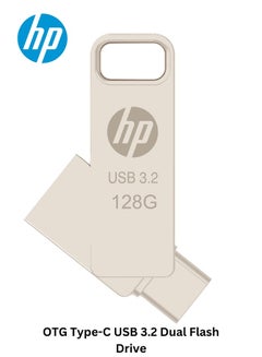 إتش بي 128GB x206c OTG Type-C USB 3.2 Dual Flash Drive for Iphone 15 Iphone 16 Android Tablet PC Laptop 128 GB  - Image 1