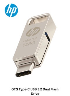 إتش بي 128GB x206c OTG Type-C USB 3.2 Dual Flash Drive for Iphone 15 Iphone 16 Android Tablet PC Laptop 128 GB  - Image 4
