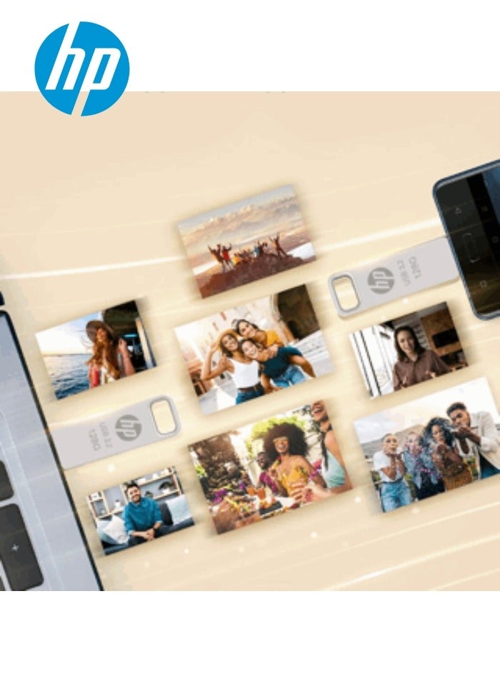 HP - 128GB x206c OTG Type-C USB 3.2 Dual Flash Drive for Iphone 15 Iphone 16 Android Tablet PC Laptop 128 GB - Image 1