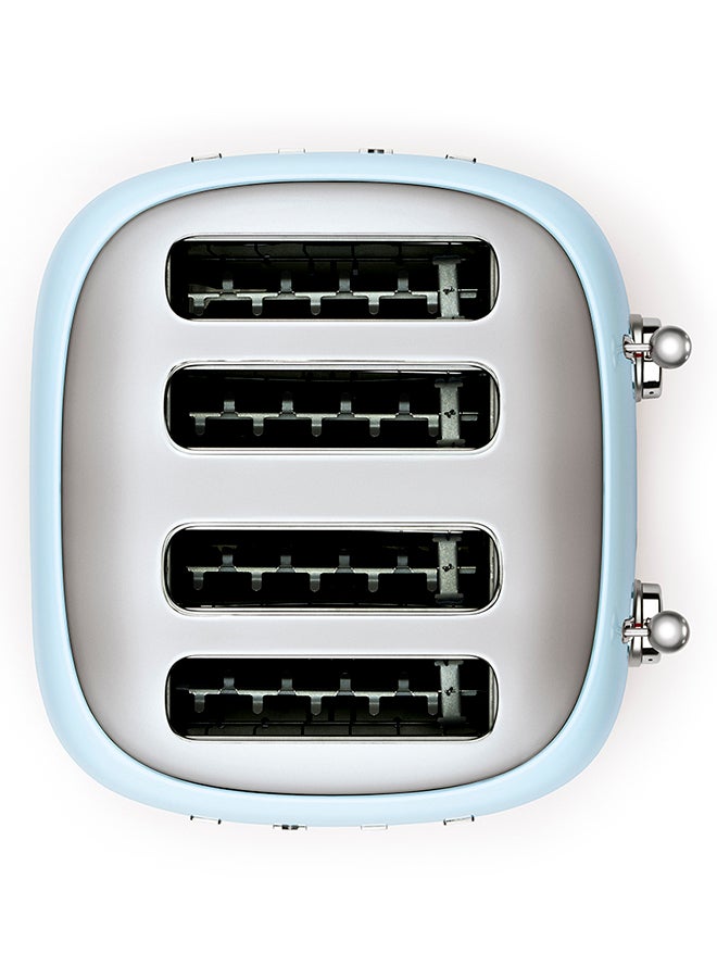 smeg - 50's Style 4 Slice Toaster 2000 W TSF03PBAU Pastel Blue - Image 1