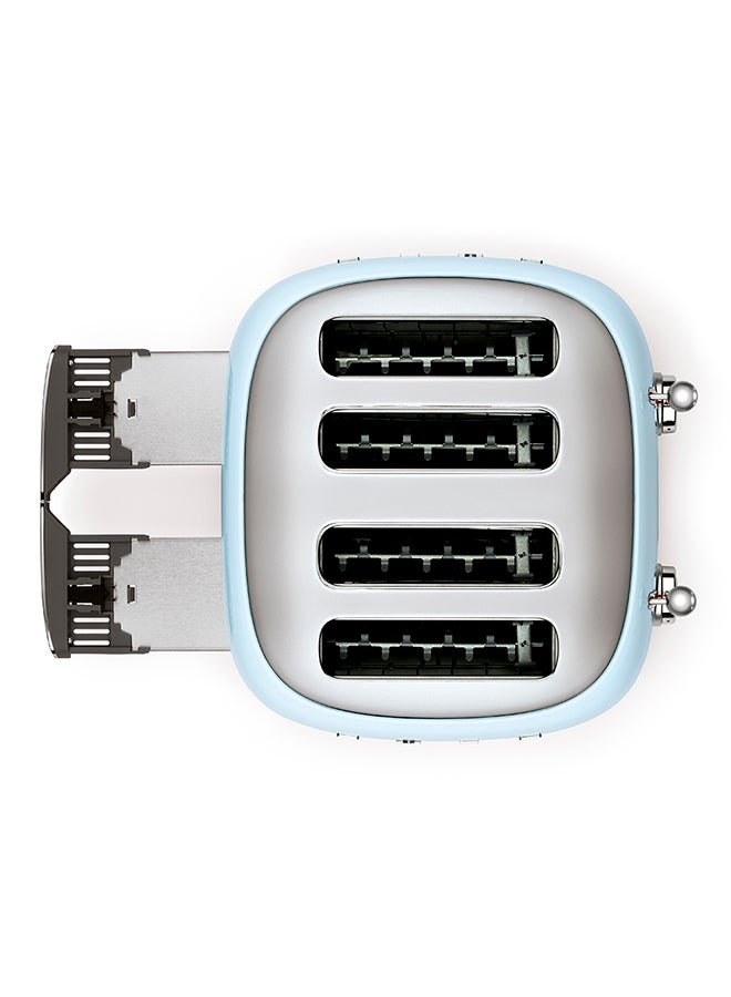 smeg - 50's Style 4 Slice Toaster 2000 W TSF03PBAU Pastel Blue - Image 1